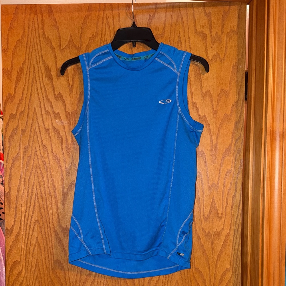 Champion Blue Sleeveless Athletic Tank Top